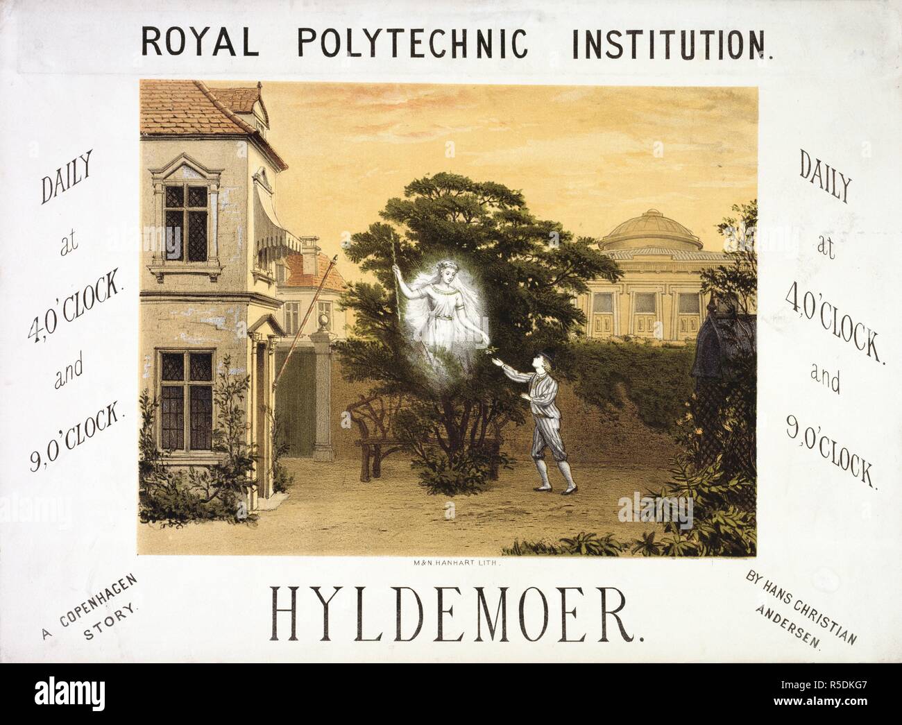 Royal Polytechnic Institution, (Westminster). Daily at 4, o'clock and 9,  o'clock. A Copenhagen story. Hyldemoer. By Hans Christian Andersen. A  collection of pamphlets, handbills, and miscellaneous printed matter  relating to Victorian entertainment