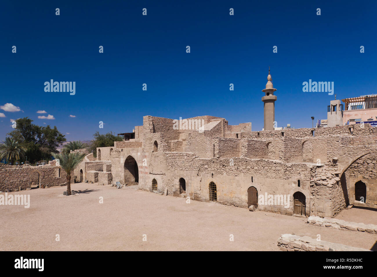 Jordan, Aqaba, Aqaba Fort, Ottoman fortress Stock Photo