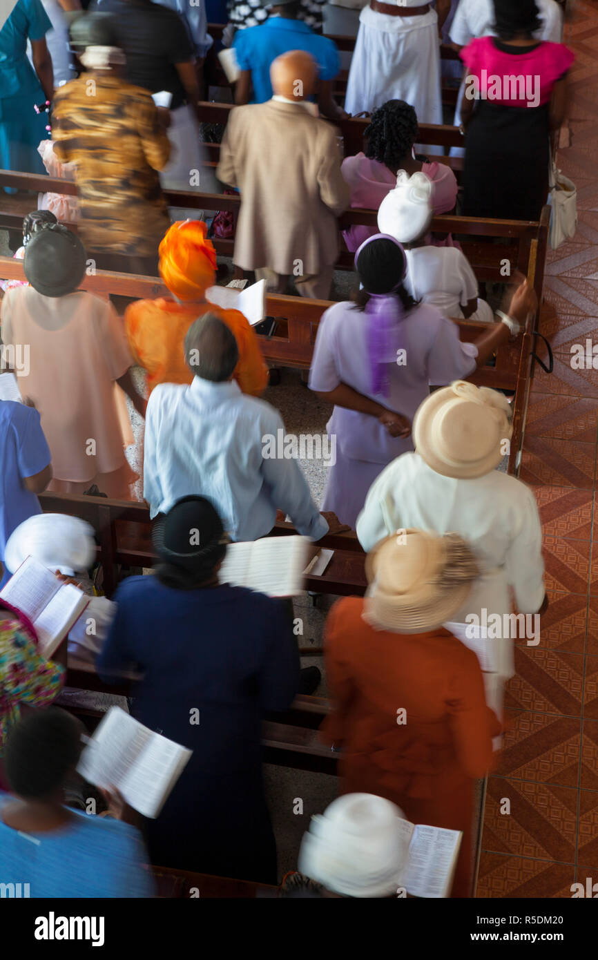 Easter Service, Ocho Rios, St. Ann Parish, Jamaica, Caribbean Stock ...