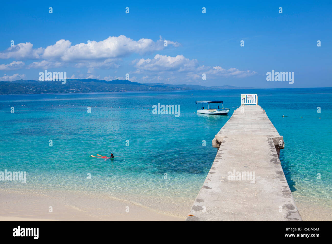 Doctor's Cave Beach, Montego Bay, St. James Parish, Jamaica Stock Photo