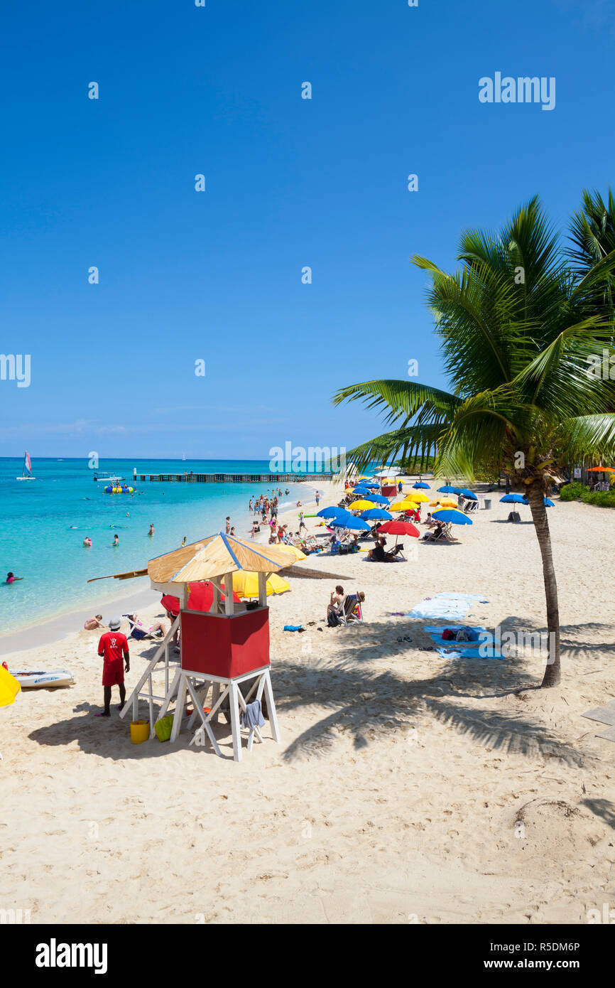 Doctor's Cave Beach, Montego Bay, St. James Parish, Jamaica Stock Photo