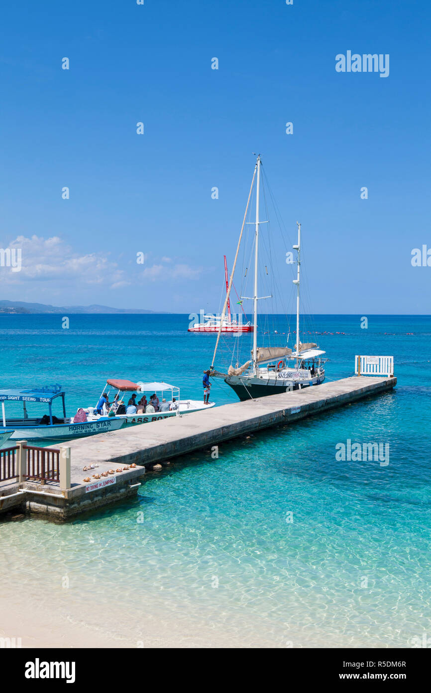 Doctor's Cave Beach, Montego Bay, St. James Parish, Jamaica Stock Photo