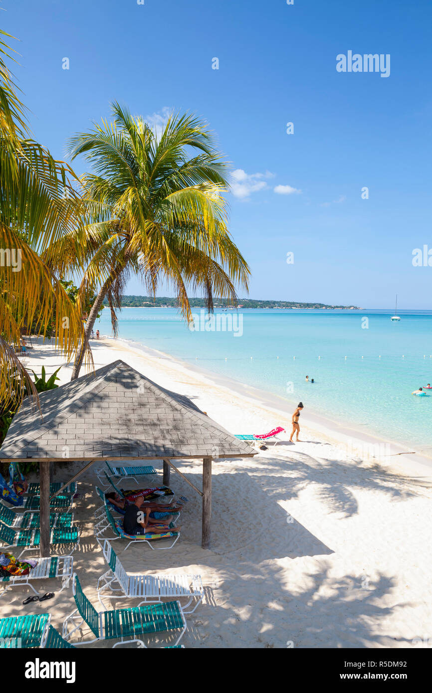 Long Bay, Negril, Westmoreland, Jamaica Stock Photo Alamy