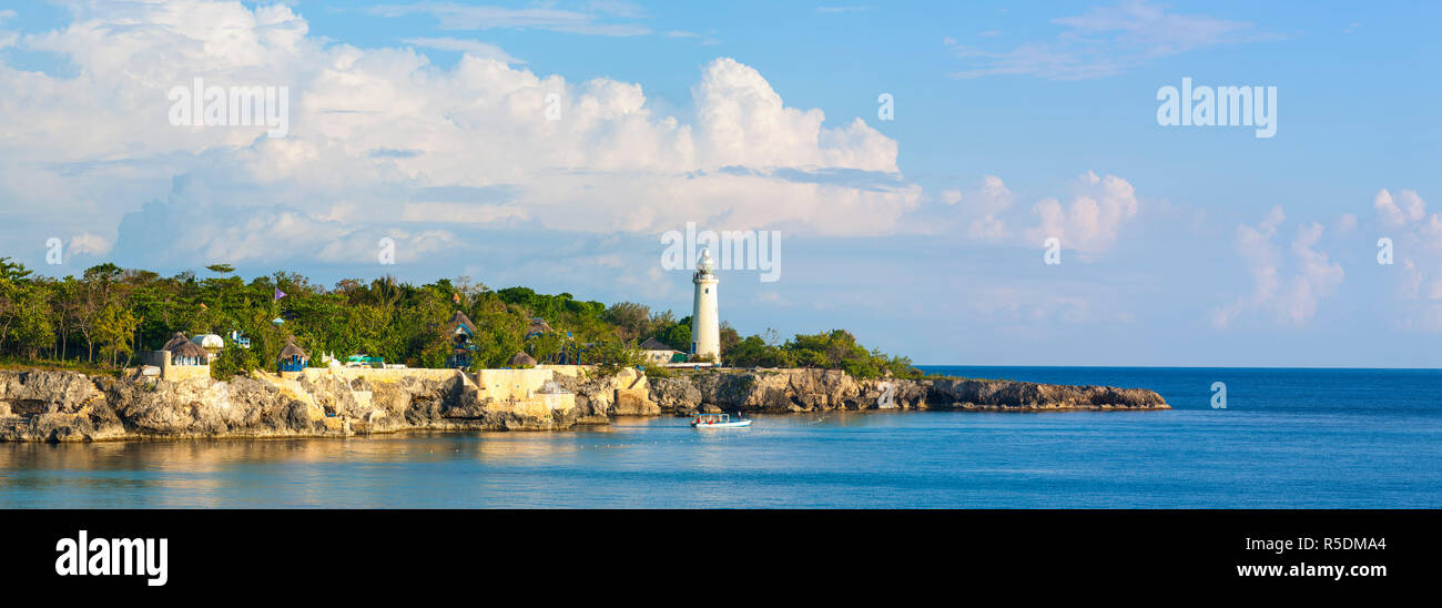 Rugged coastline & Lighthouse, West End, Negril, Westmoreland Parish