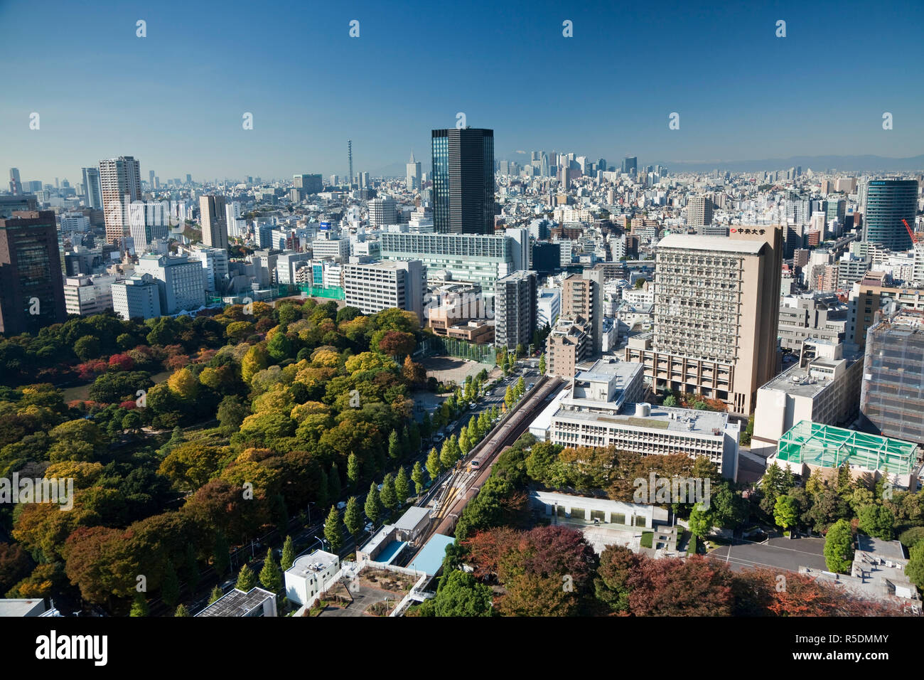 Shinjuku skyline from Bunkyo, Tokyo, Japan Stock Photo