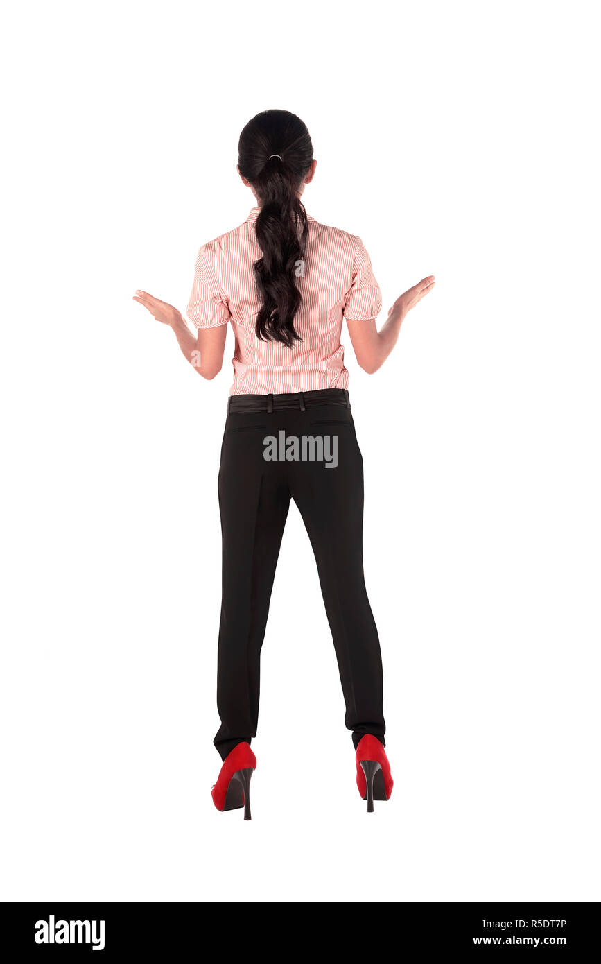 Bussiness woman back view hi-res stock photography and images - Alamy