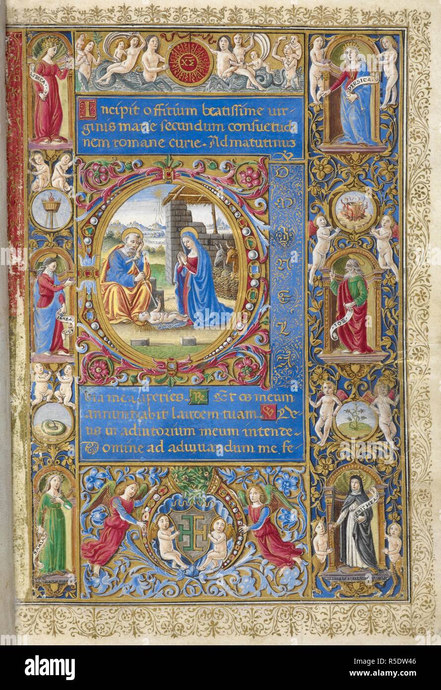 The Nativity. Book of Hours ('The Hours of Laudomia de' Medici'). Italy ...