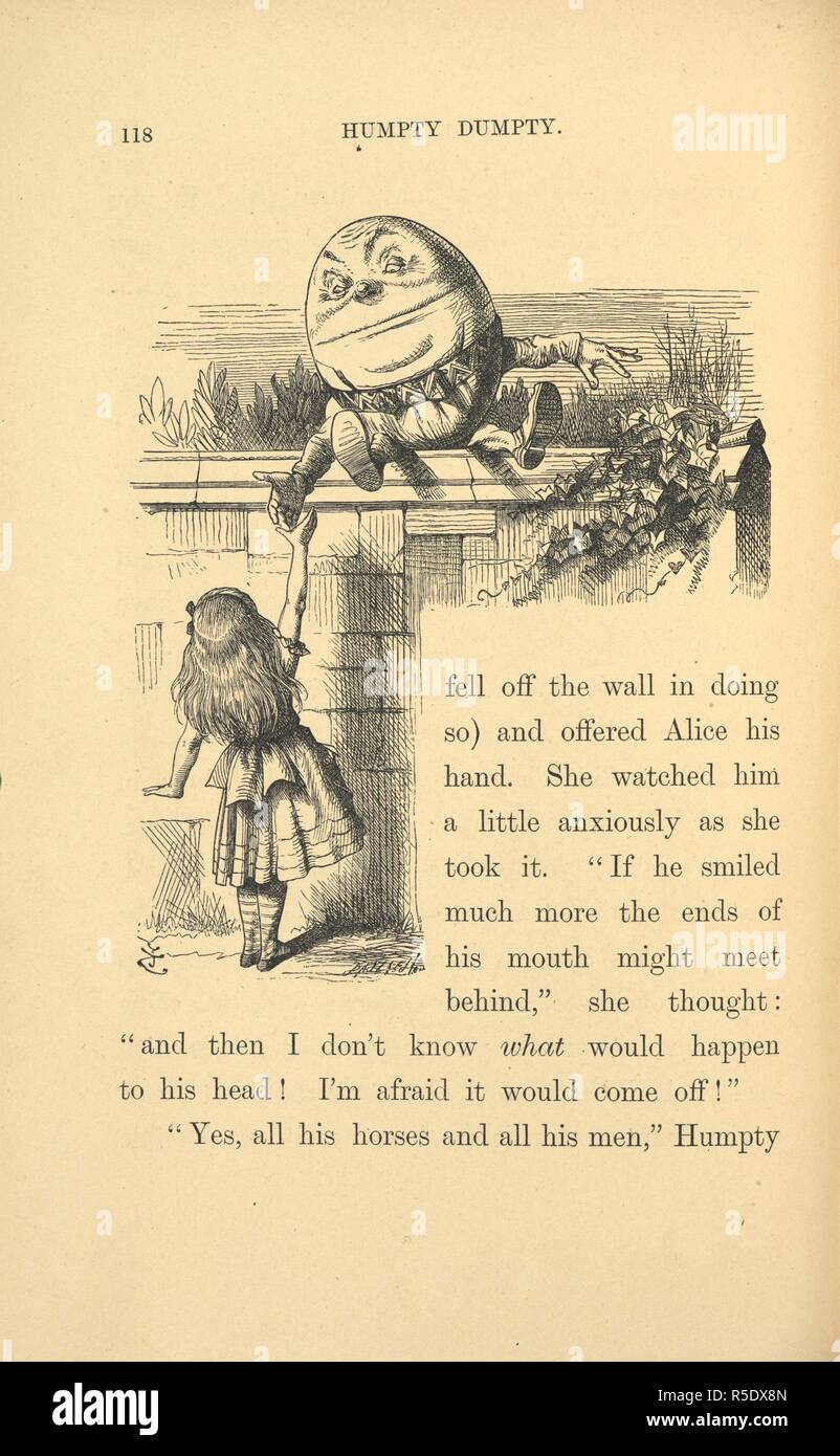 humpty dumpty through the looking glass humpty dumpty through the looking glass