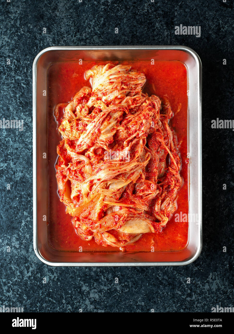 rustic korean fermented cabbage kimchi Stock Photo Alamy