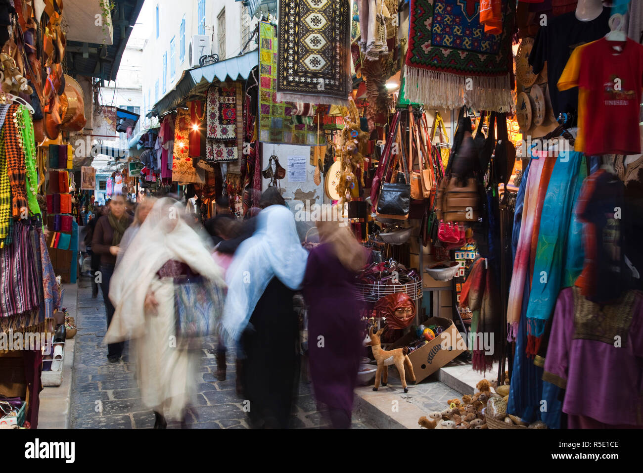 Tunisia, Tunis, Medina, at the Souq markets Stock Photo