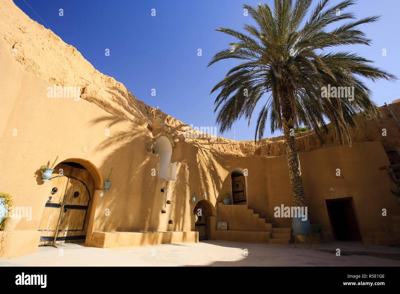 Africa, Tunisia, Matmata, traditional Underground dwellings also known ...