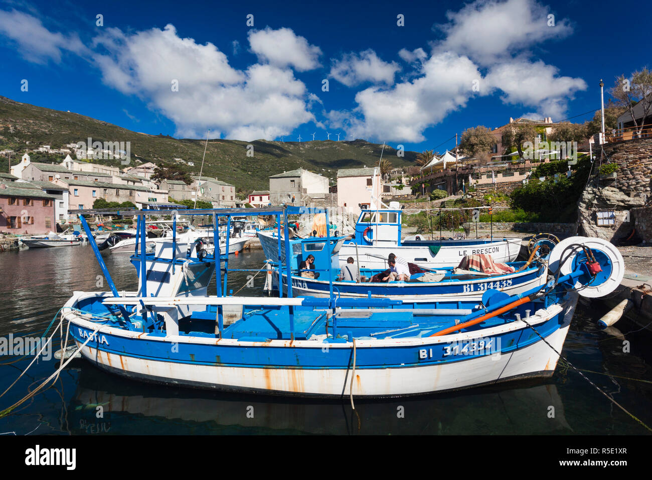 France, Corsica, Haute-Corse Department, Le Cap Corse, Centuri, port view Stock Photo