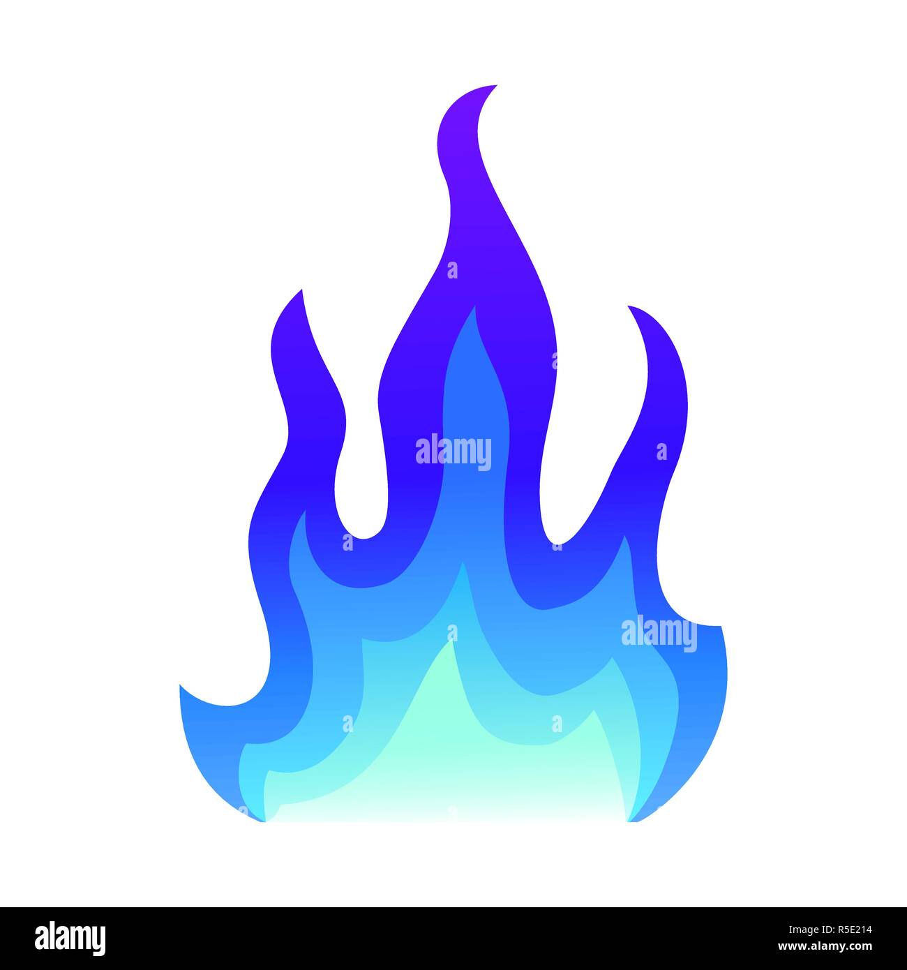 Blue flame icon hi-res stock photography and images - Alamy