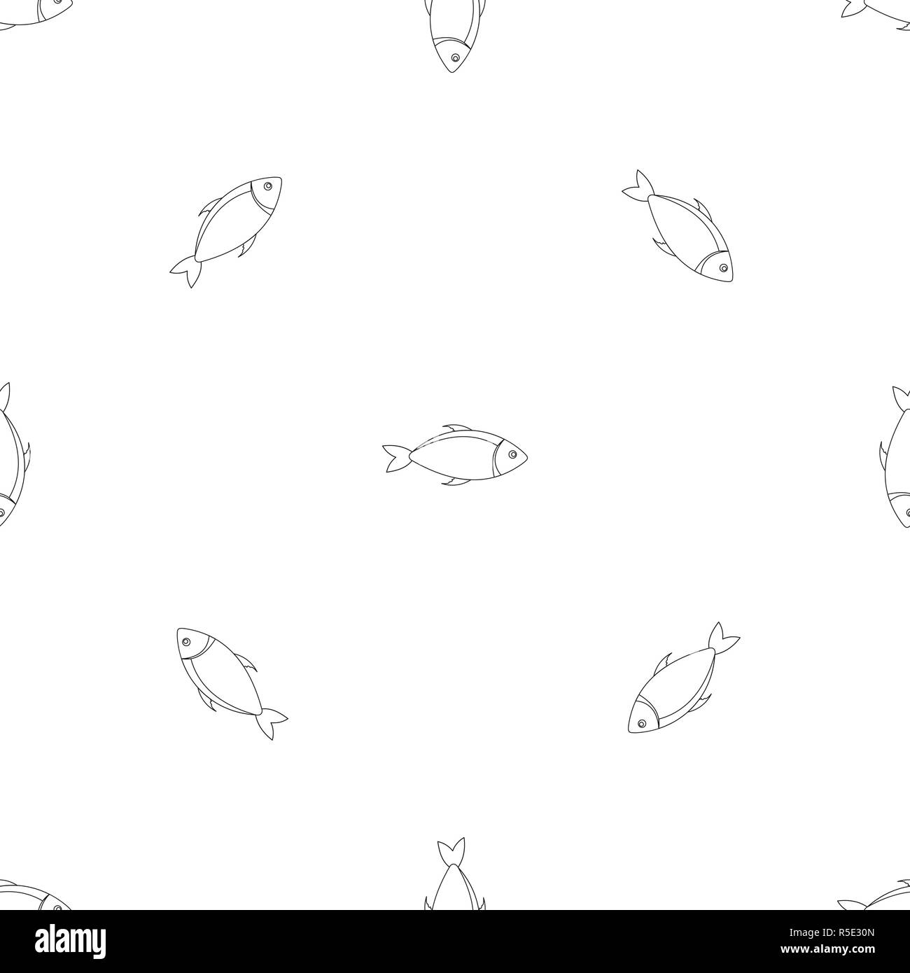 Fish Pattern Geometry Fish pattern seamless vector repeat geometric for any web design Stock ...