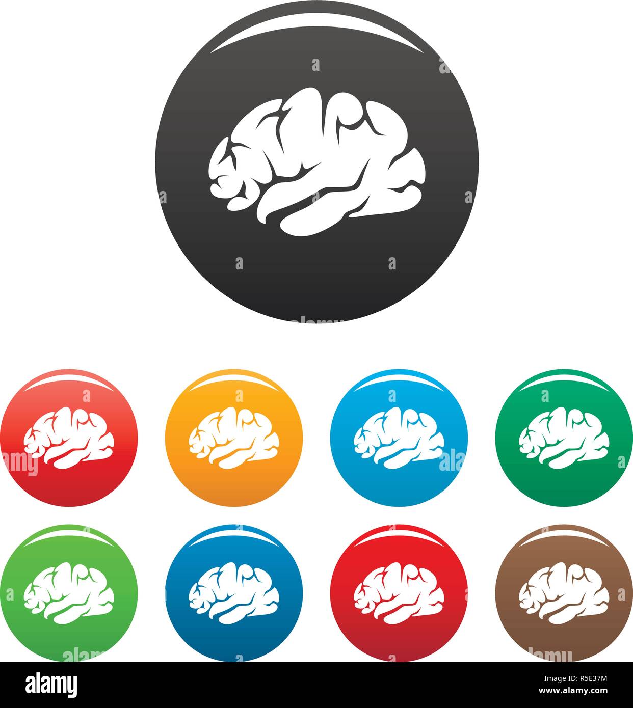 Brainstorming icon. Simple illustration of brainstorming vector icon ...
