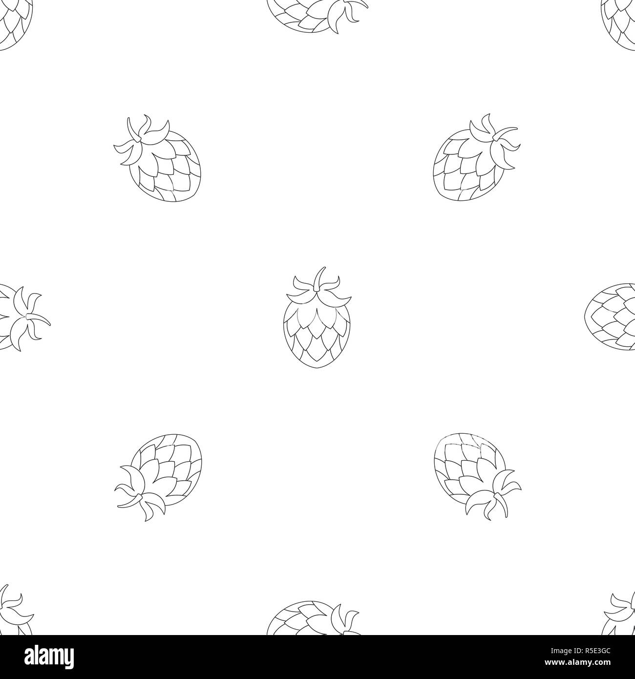 Hop pattern seamless vector repeat geometric for any web design Stock Vector