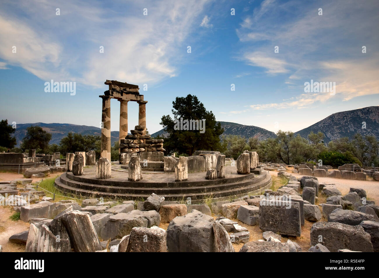 Greece, Delphi (UNESCO World Heritage Site), Sanctuary of Athena