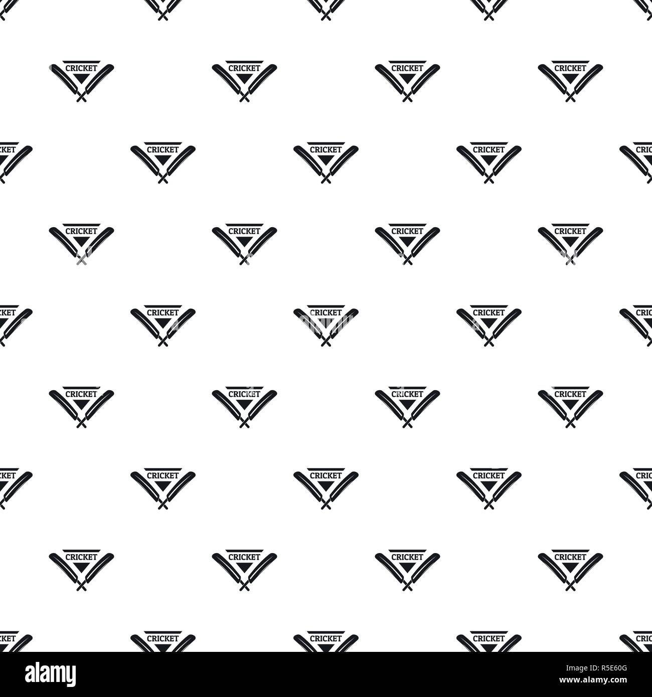 Cricket pattern seamless vector repeat geometric for any web design ...