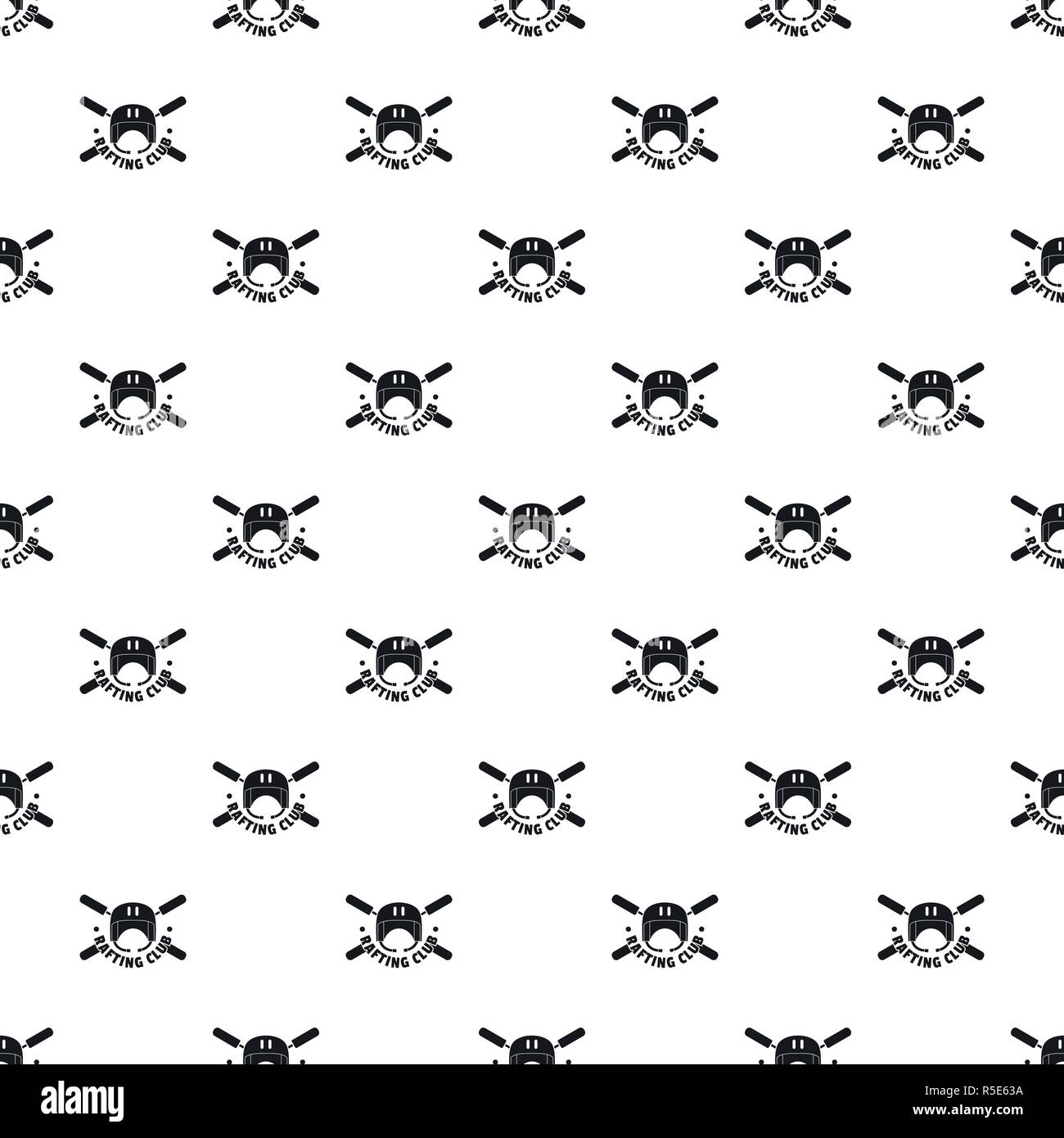 Rafting club helmet pattern seamless vector repeat geometric for any web design Stock Vector