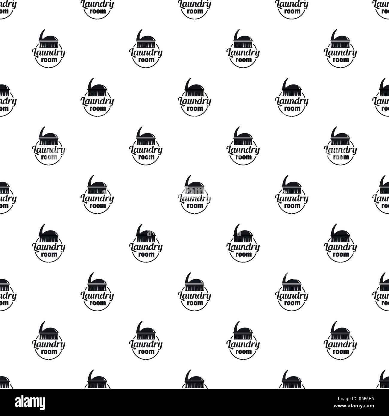 Laundry room pattern seamless vector repeat geometric for any web design Stock Vector
