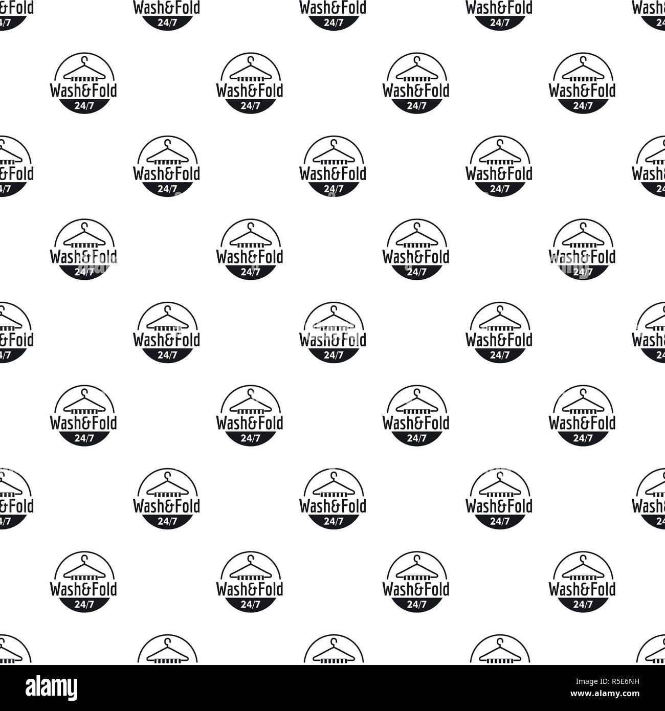 Wash and fold laundry pattern seamless vector repeat geometric for any web design Stock Vector