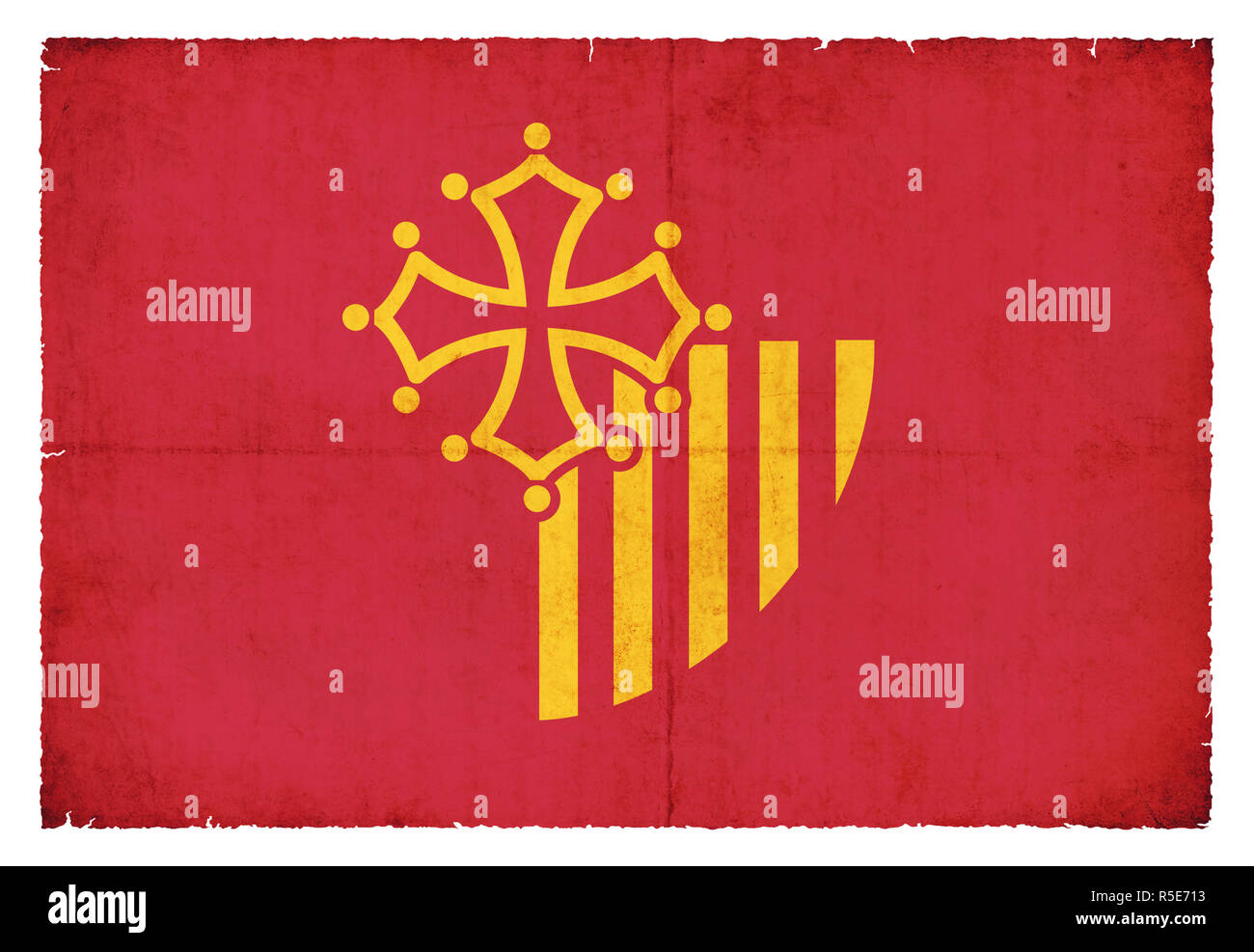 Flag of languedoc Cut Out Stock Images & Pictures - Alamy