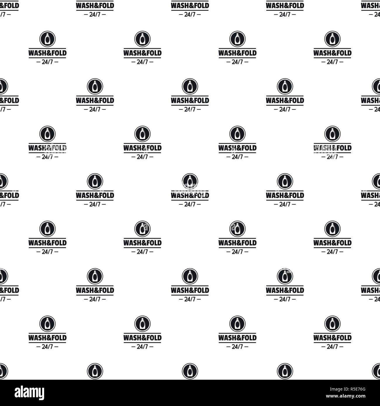 Laundry wash and fold pattern seamless vector repeat geometric for any web design Stock Vector