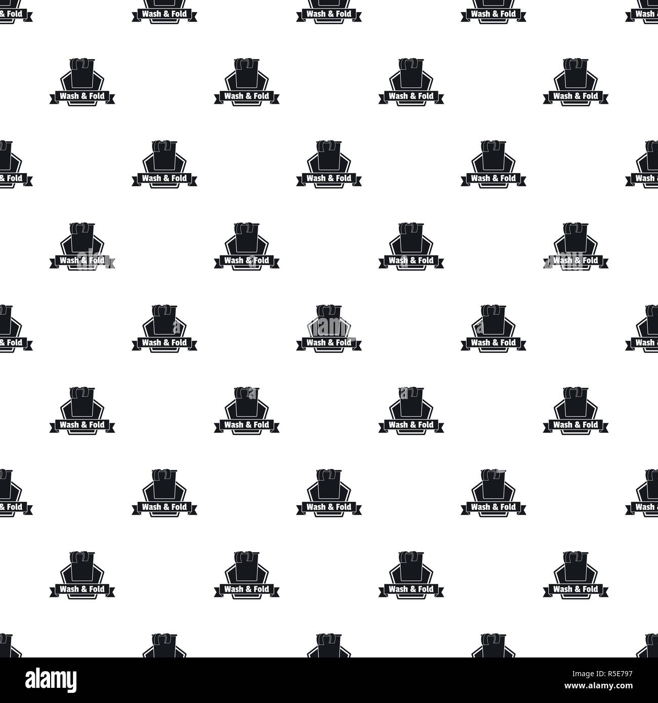 Laundry clothes wash pattern seamless vector repeat geometric for any web design Stock Vector