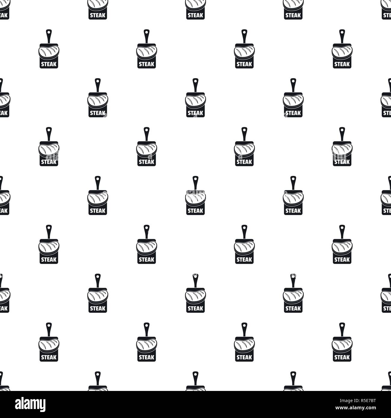Steak pattern seamless vector repeat geometric for any web design Stock Vector