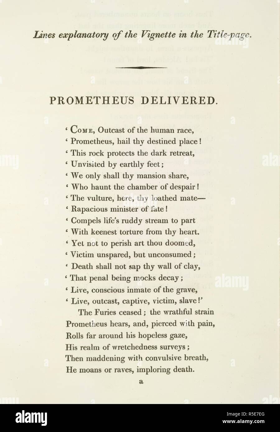 Lines explanatory of the in the titlepage. Prometheus