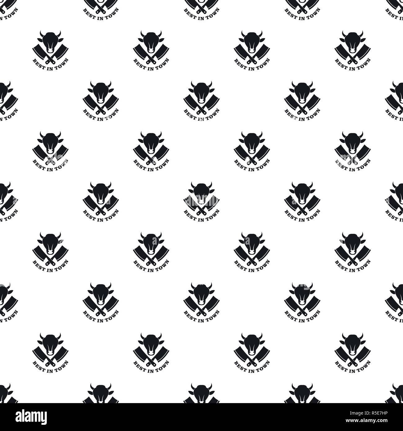 Best in town meat pattern seamless vector repeat geometric for any web design Stock Vector