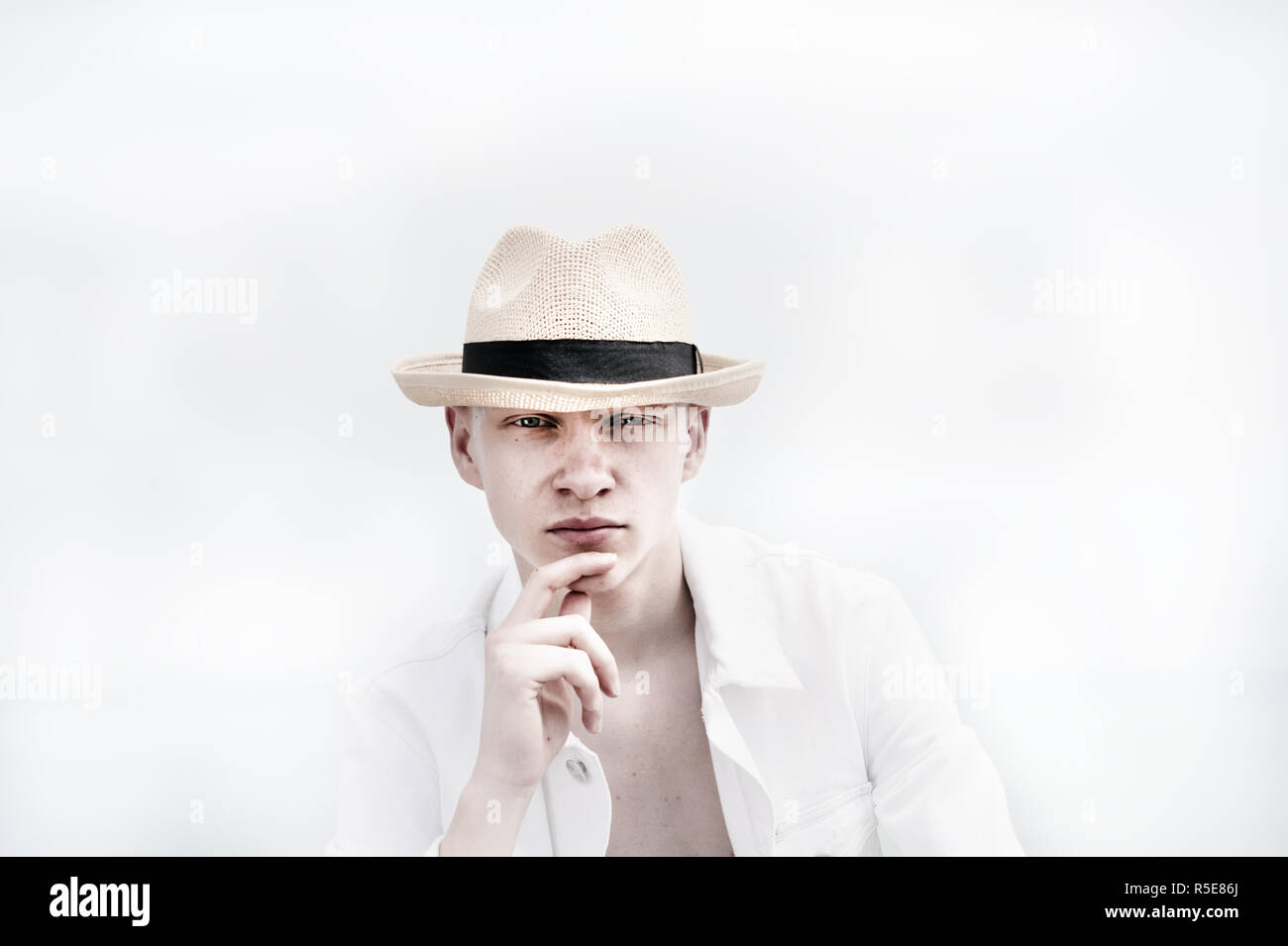 Young man in nature hi-res stock photography and images - Alamy