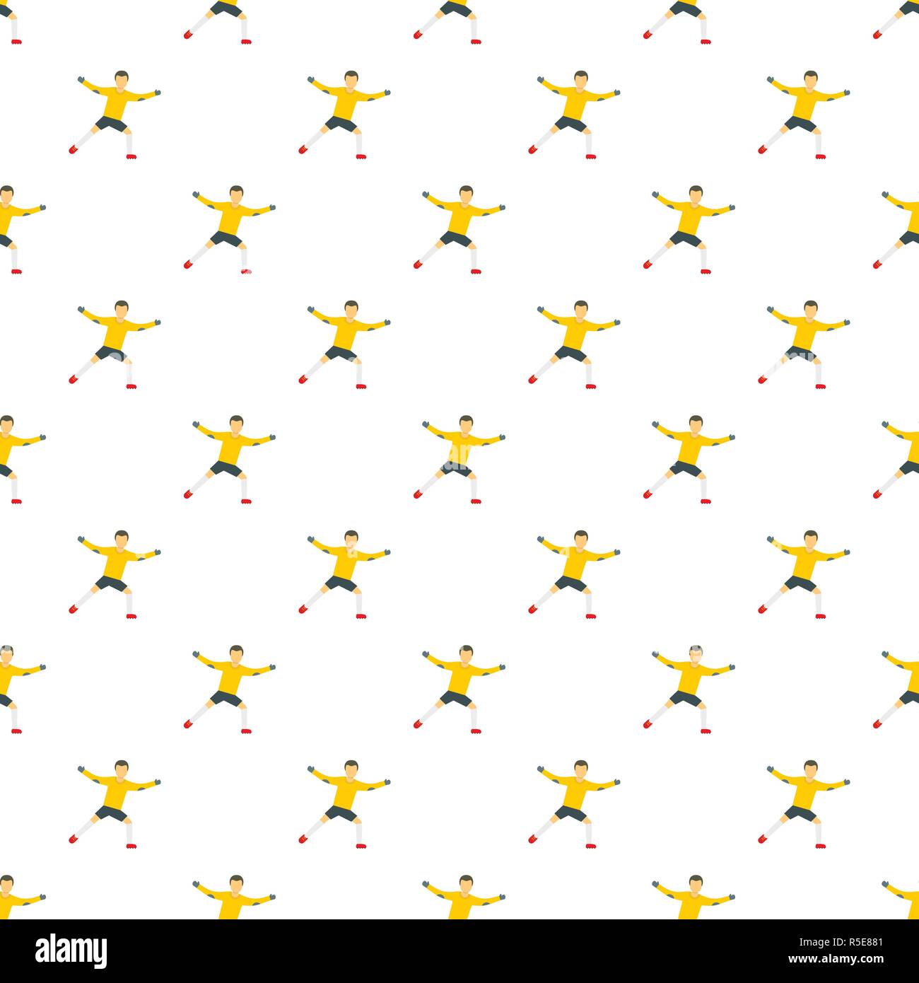 Goalkeeper pattern seamless vector repeat for any web design Stock ...