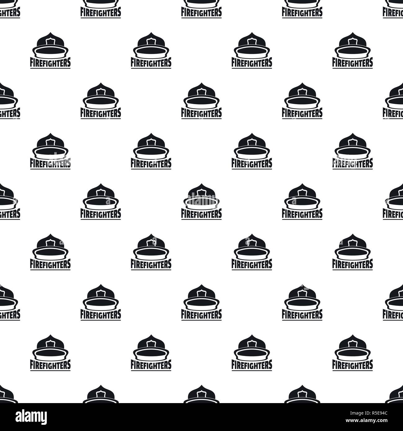 Firefighters helmet pattern seamless vector repeat geometric for any web design Stock Vector