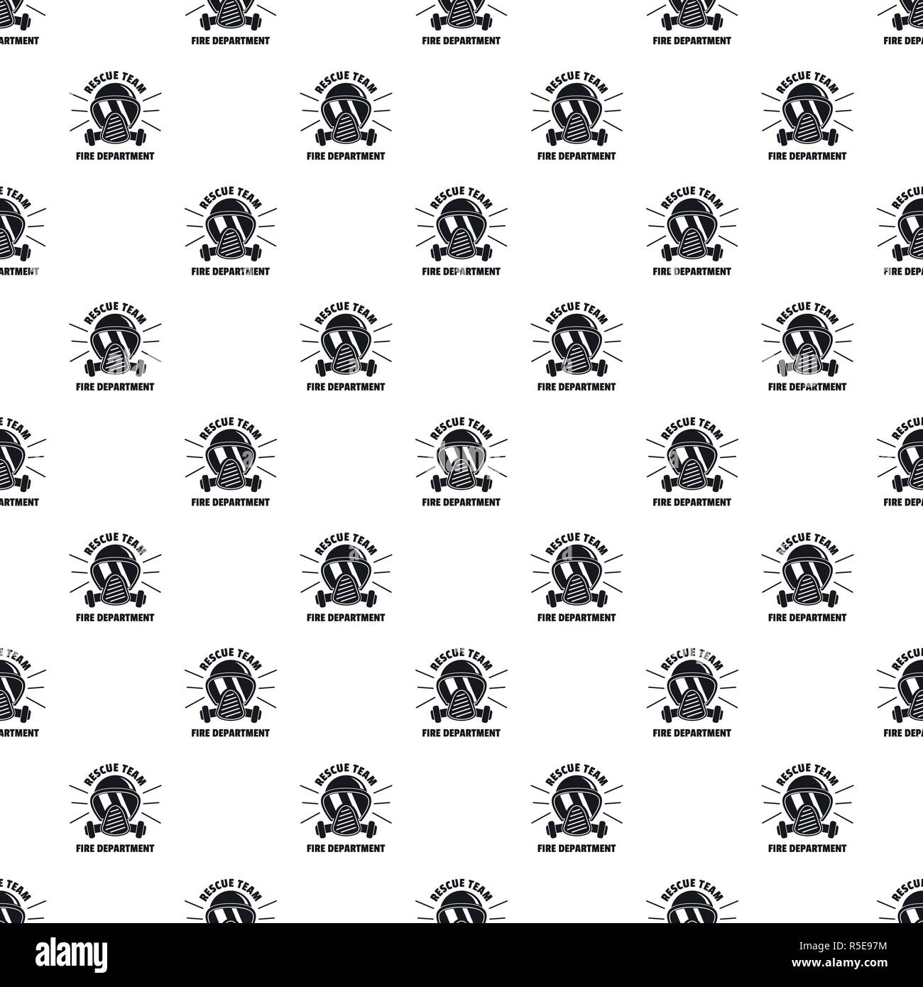 Firefighter mask pattern seamless vector repeat geometric for any web design Stock Vector