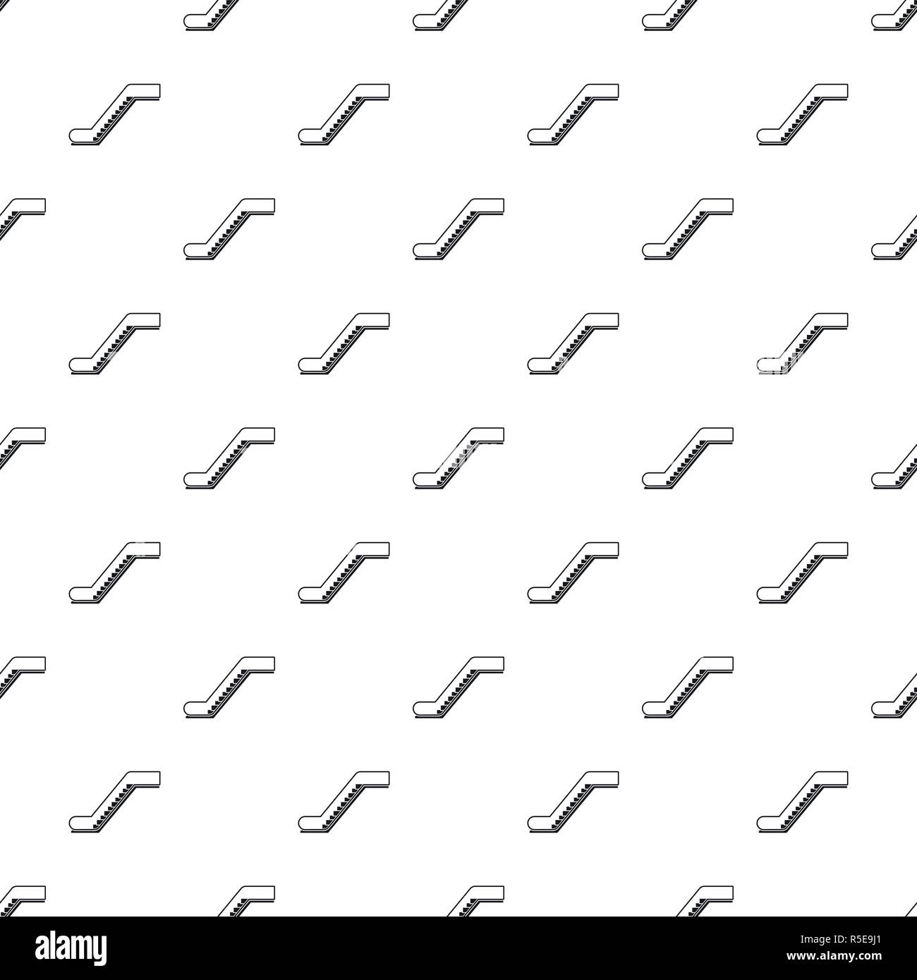 Glass escalator pattern seamless vector repeat geometric for any web design Stock Vector