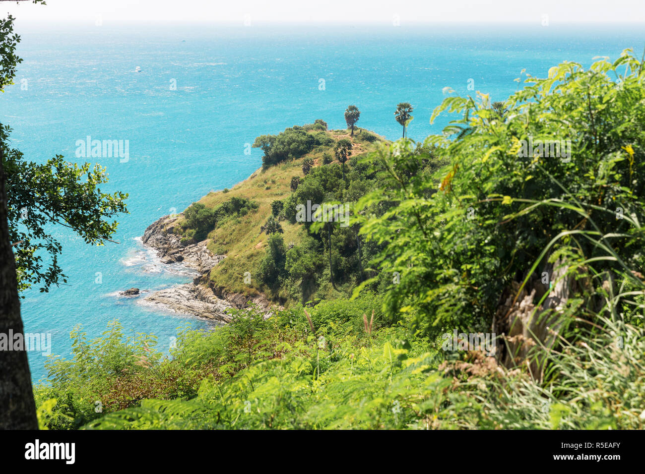 Thailand, Phuket island- 2017 December 20: view Point of Laem Promthep Cape in Rawai Beach area, Southeastasia Stock Photo