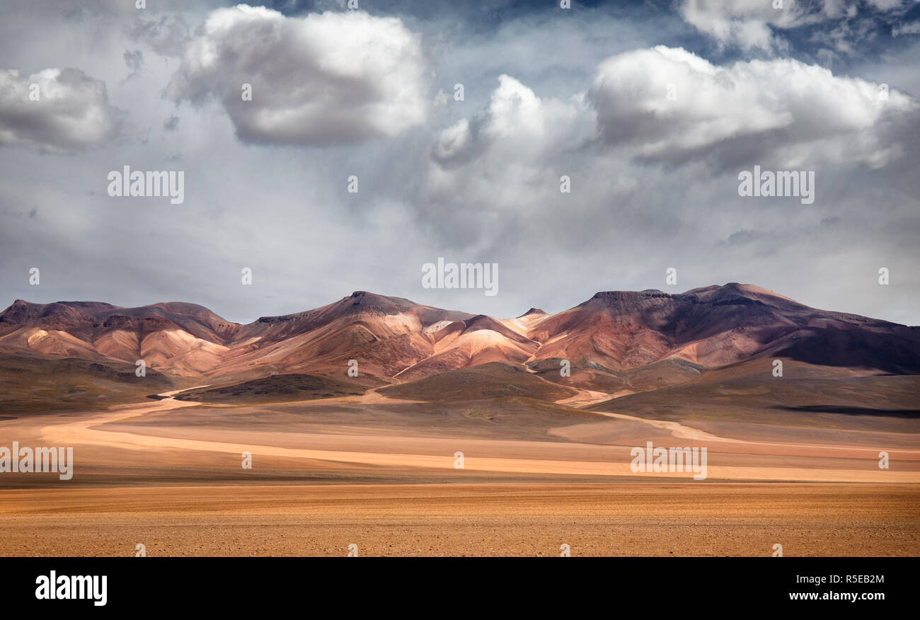 The Mountains of Seven Colours in the Potosi Department of Bolivia Stock Photo