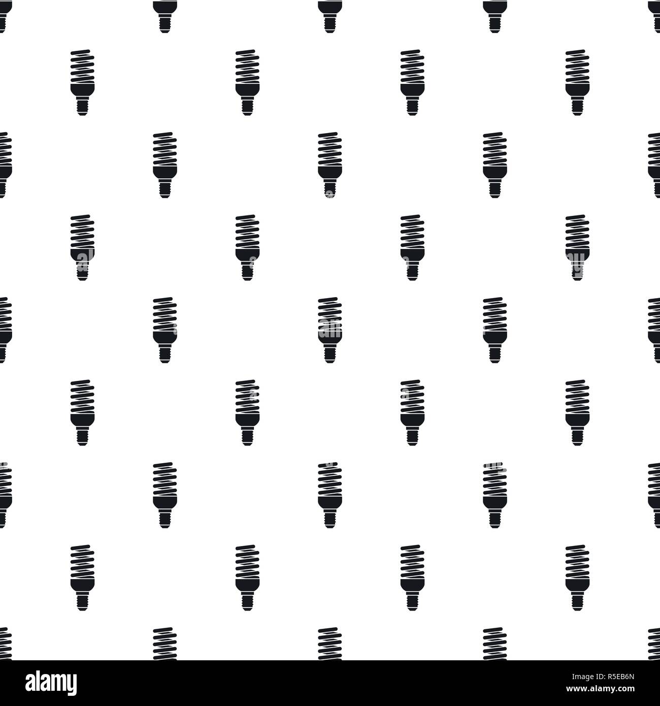 Bulb energy saving pattern seamless vector repeat geometric for any web design Stock Vector