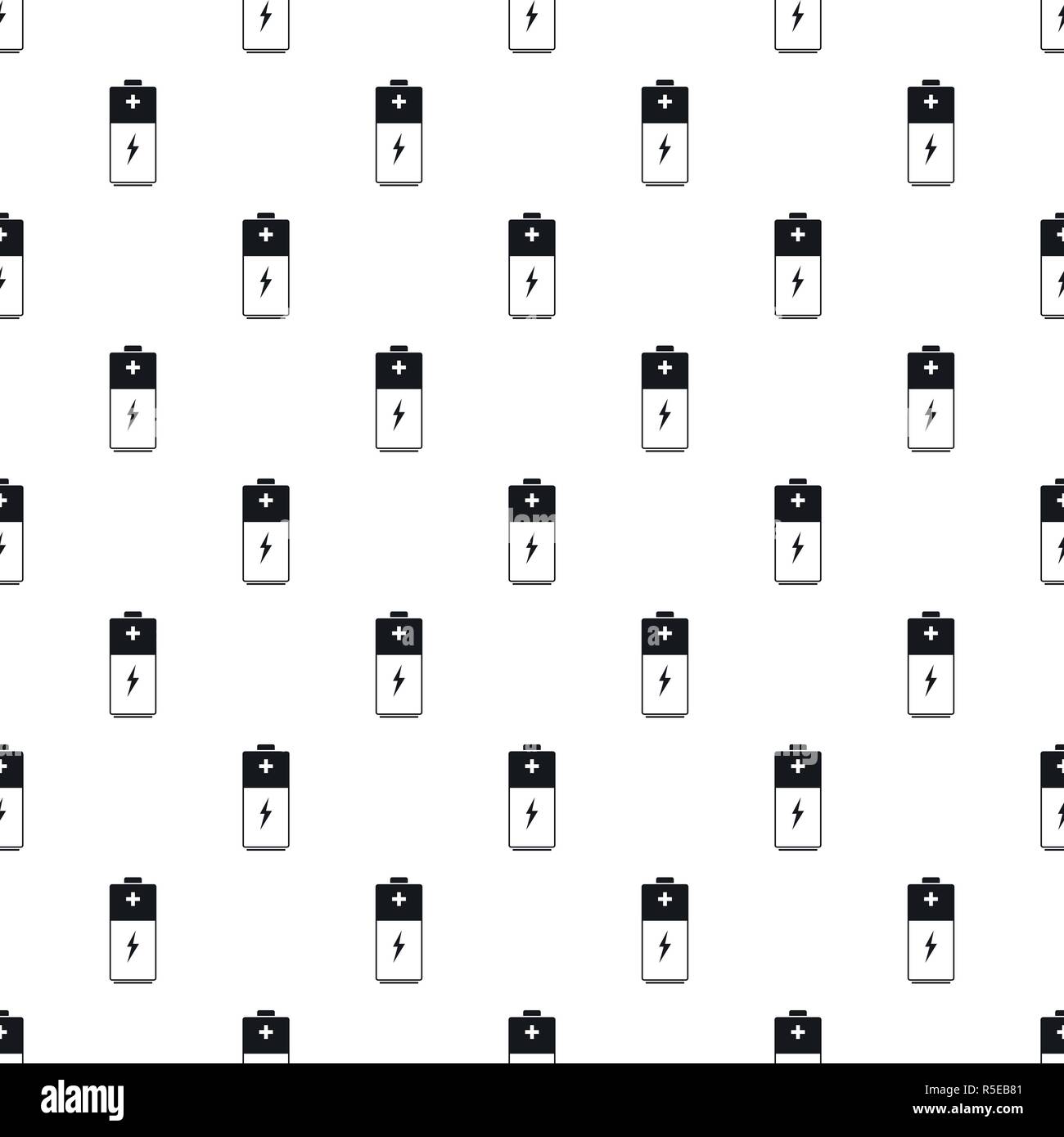 Battery pattern seamless vector repeat geometric for any web design Stock Vector