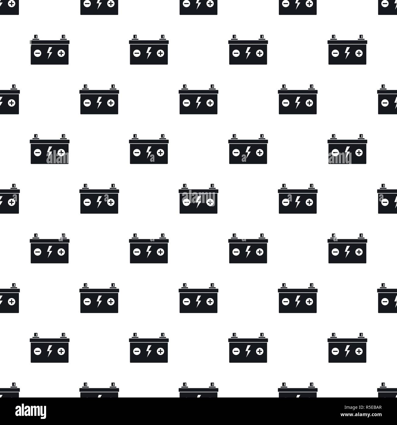 Car battery pattern seamless vector repeat geometric for any web design Stock Vector