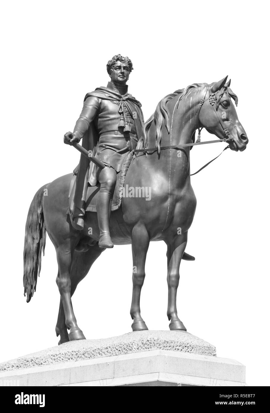 Statue in Trafalgar Square, London,UK, of George 4th King of England from 1820-1830. Stock Photo