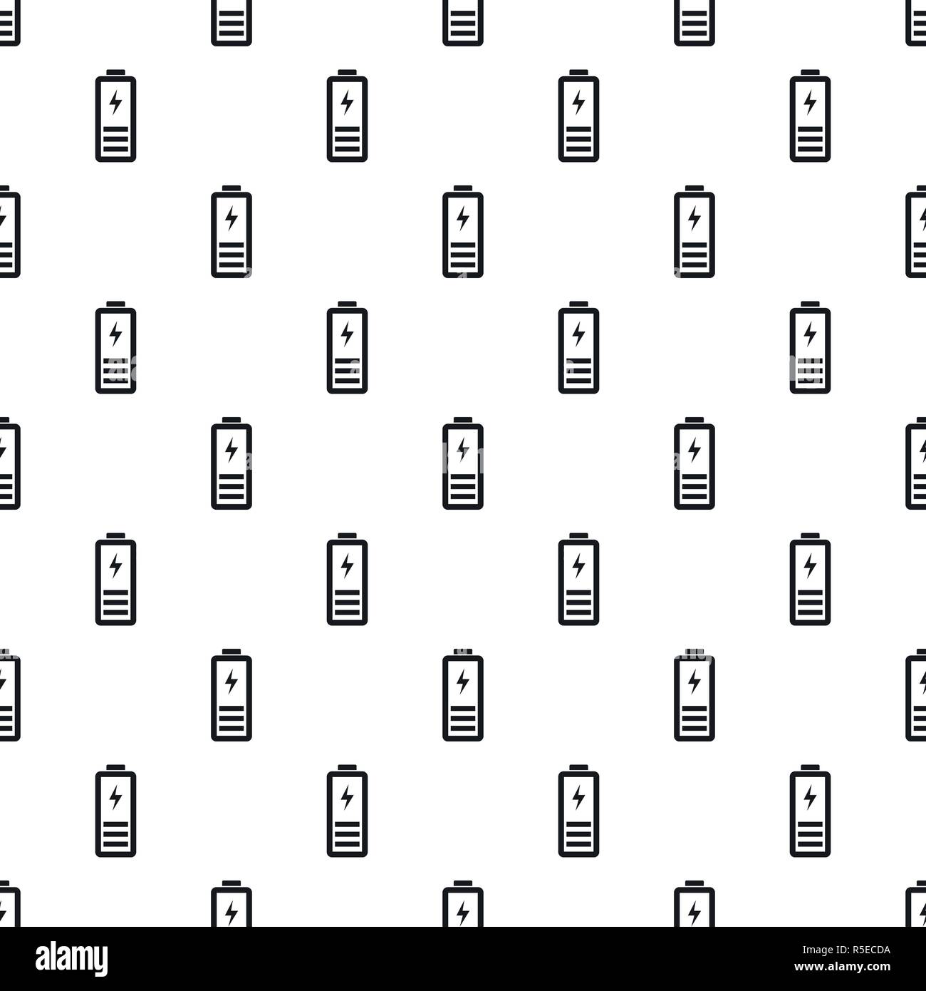 Half battery energy pattern seamless vector repeat geometric for any web design Stock Vector