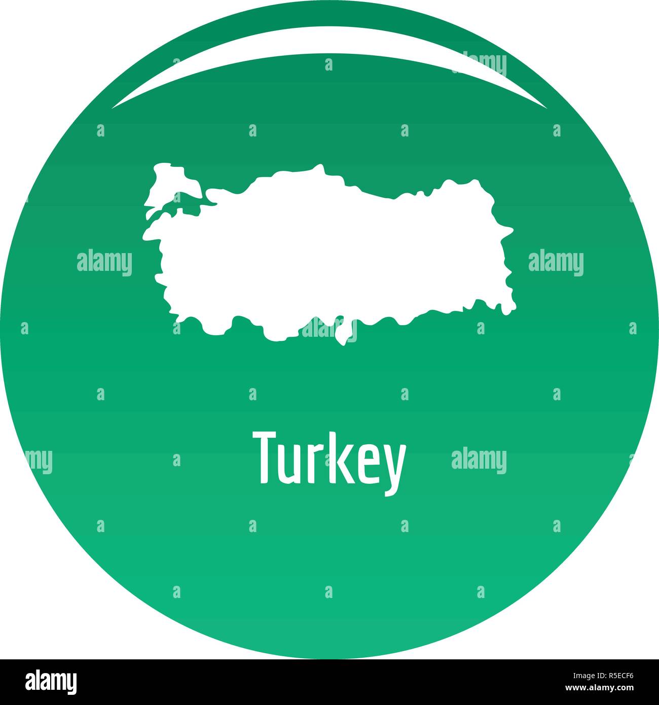 Turkey map in black. Simple illustration of Turkey map vector isolated ...