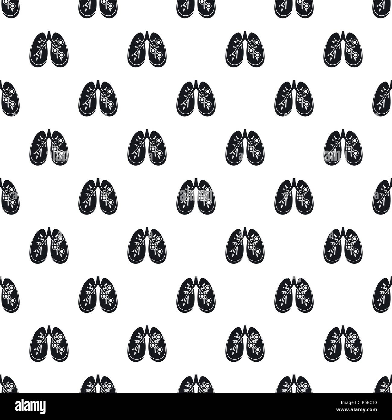 Bronchitis lungs pattern seamless vector repeat geometric for any web design Stock Vector