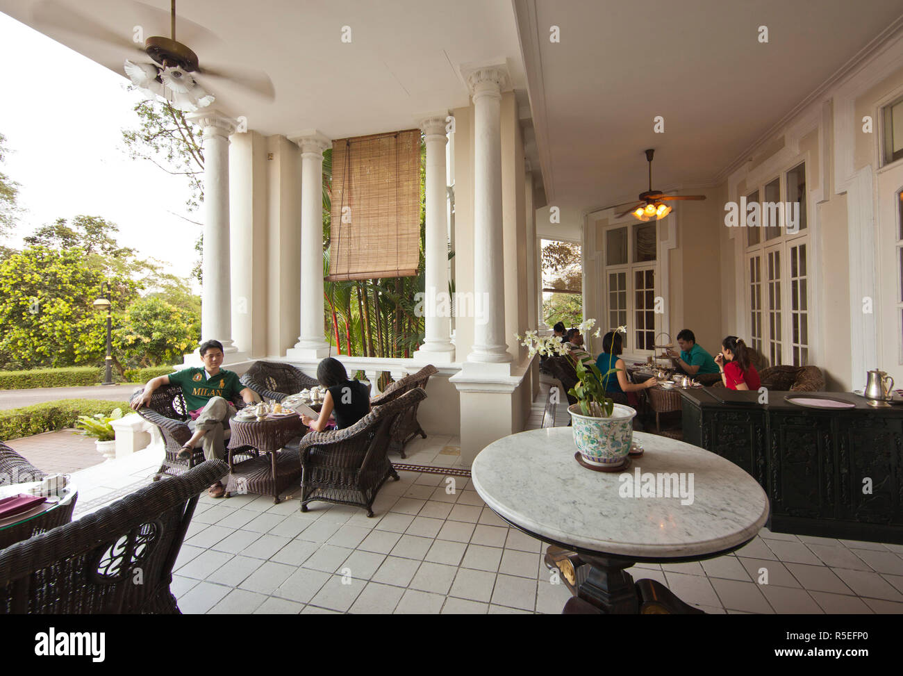 Afternoon Tea At The Carcosa Seri Negara Hotel Former Residence Of The British Governor Of The Federated Malay States Kuala Lumpur Malaysia Stock Photo Alamy