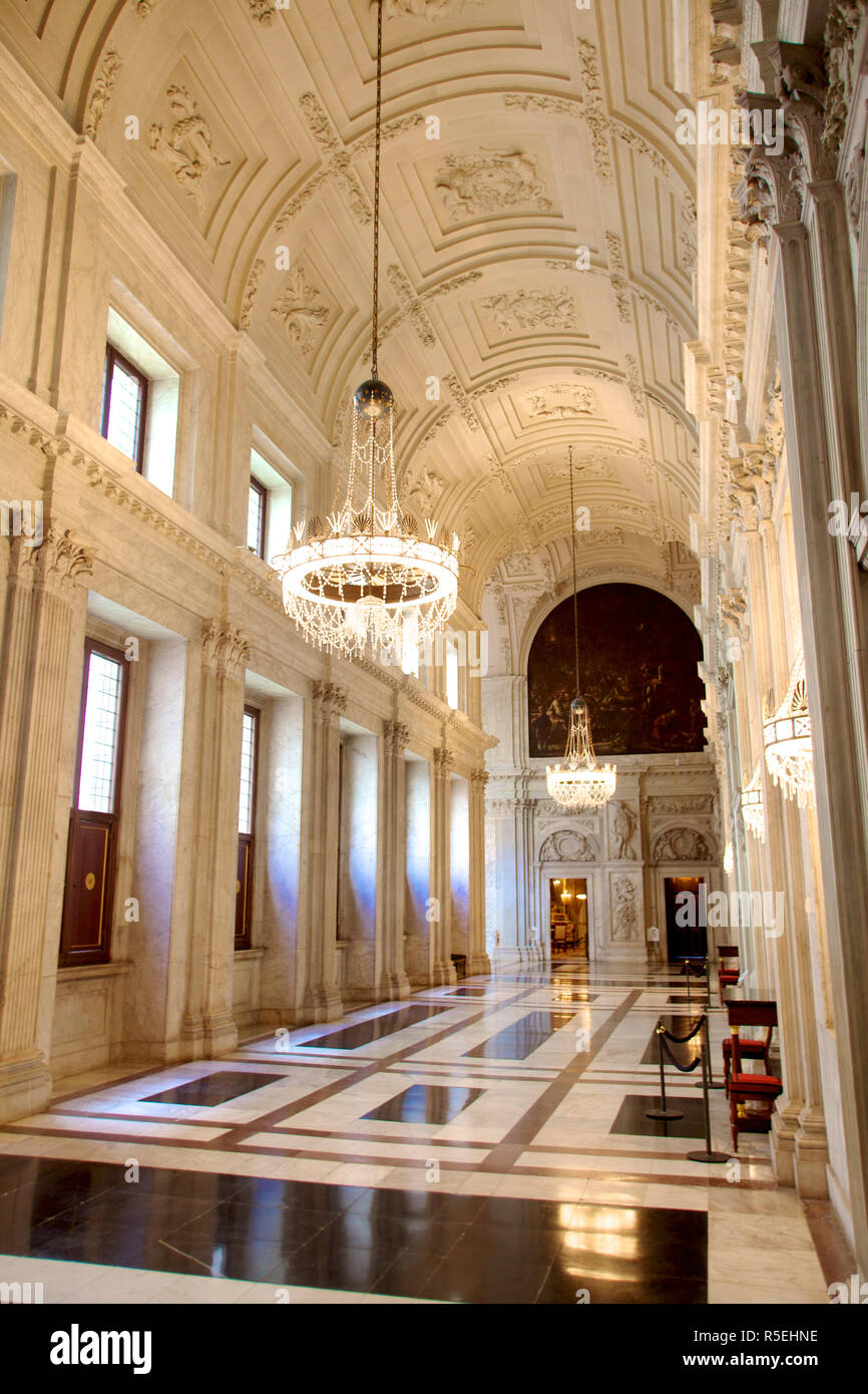 Royal Palace Interior, Amsterdam, Netherlands Stock Photo