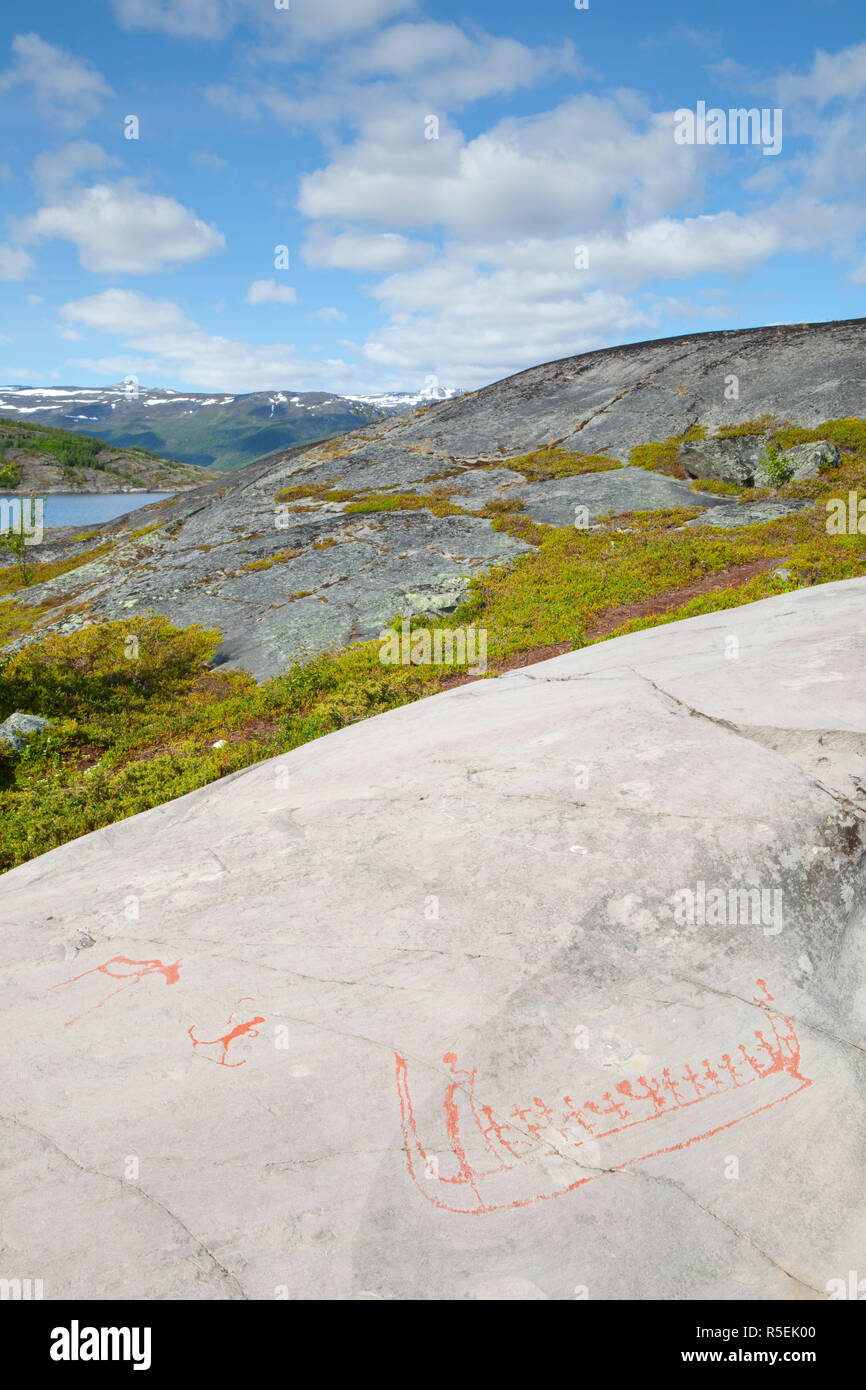 The UNESCO World Heritage Site of the Alta Rock Art, Alta, Finnmark, Norway Stock Photo - Alamy