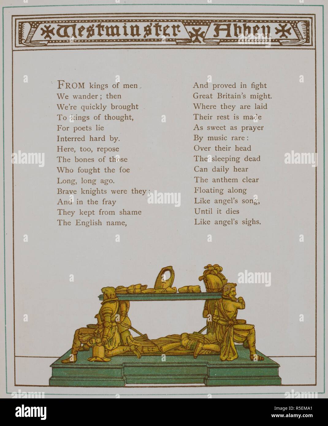 Westminster Abbey A Tomb Illustration From âlondon Townâ - 