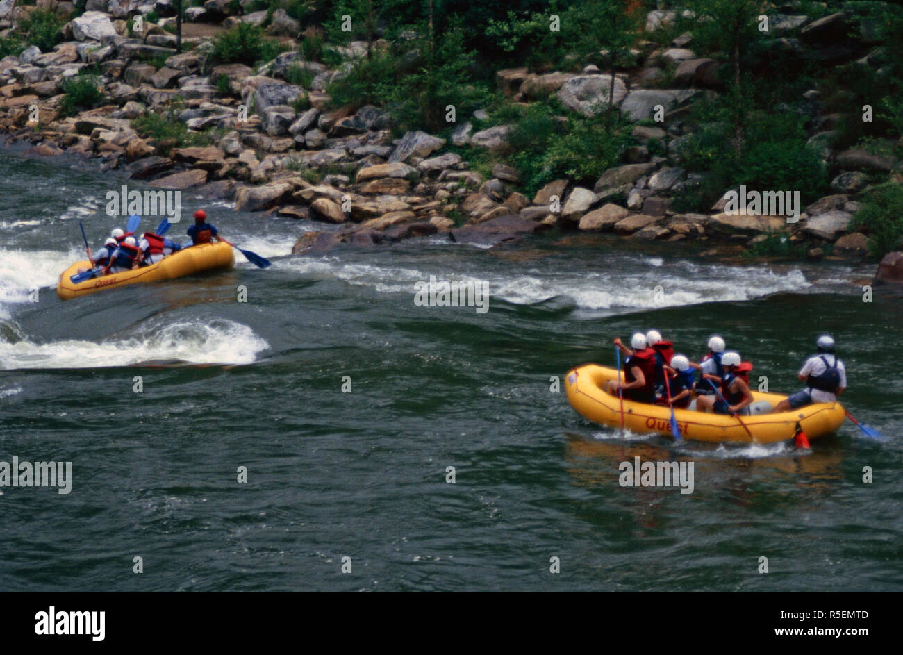 Whitewater rafting,Ocoee River,Tennessee Stock Photo Alamy
